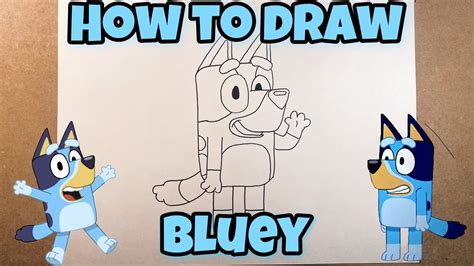 How To Draw Bluey Bluey Easy Step By Step Tutorial For Kids Youtube