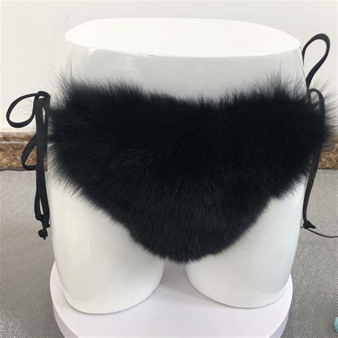 2019 Wholesale New Sexy Style Real Fox Fur Bra Fur Underwear Buy Fur