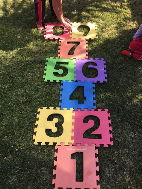 Hopscotch With Number Mats Teach Me Mommy