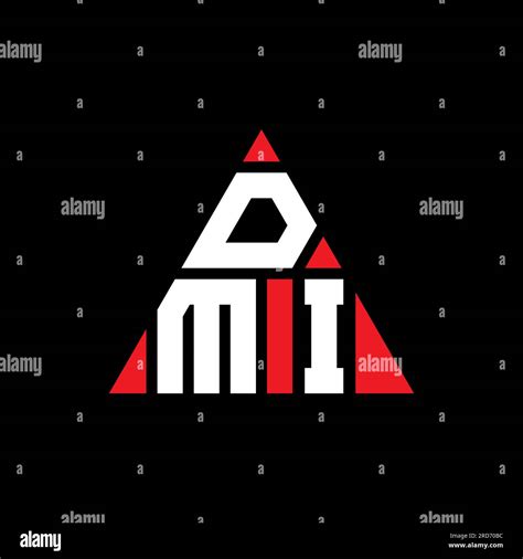 Dmi Triangle Letter Logo Design With Triangle Shape Dmi Triangle Logo