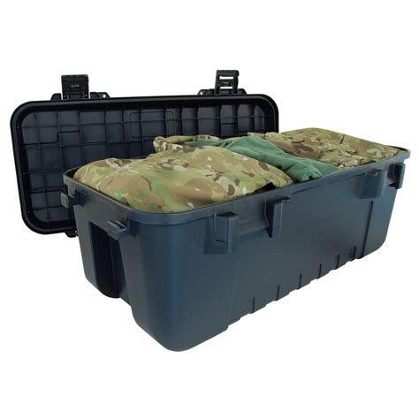 Plano Heavy Duty Military Storage Trunk Black Alfadog Tactical