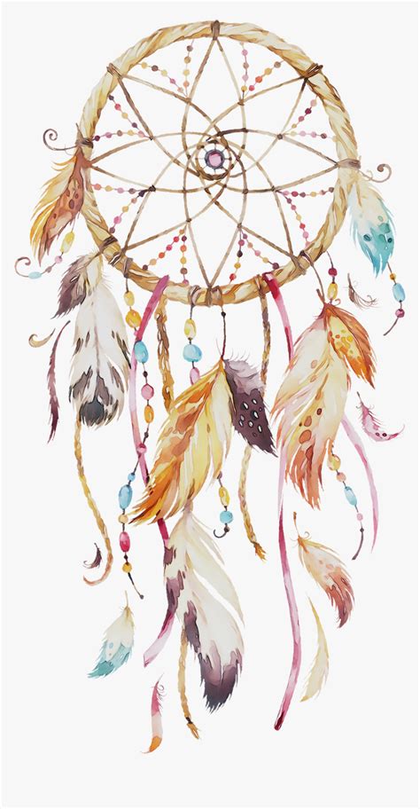 Dreamcatcher Painting Watercolor Painting Feather