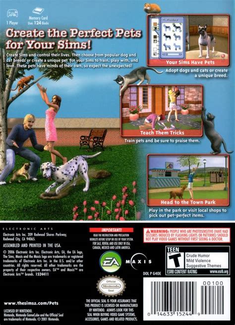 Sims 2 The Pets Boxarts For Nintendo Gamecube The Video Games Museum