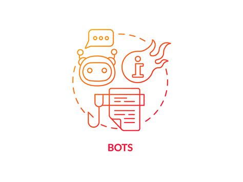 Bots Red Gradient Concept Icon By Bsd Studio ~ Epicpxls