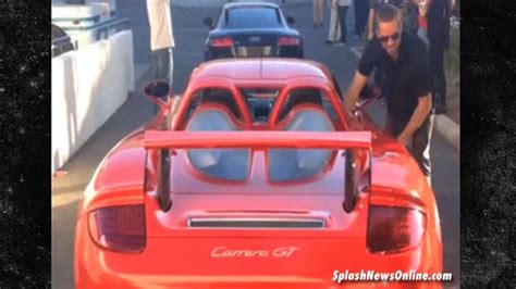 Accident Red Porsche Carrera