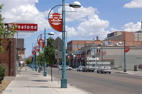 Central Avenue In Downtown Albuquerque Stock Photo Download Image Now