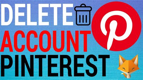 how to permanently delete a pinterest account youtube