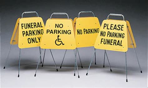 Folding Funeral Traffic Signs