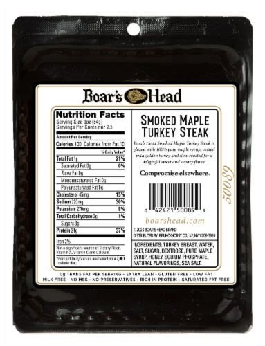 Boar S Head Smoked Maple Turkey Steak Oz Fred Meyer