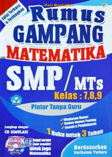 Soal un matematika smp/mts 2019. Buku Rumus Gampang Matematika Smp/ Mts Kelas 7,8,9 + Cd ...