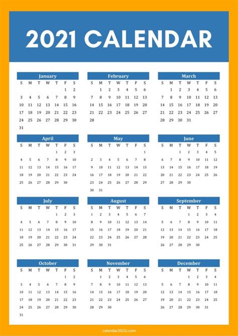 // grab via lovely planner 2021 Calendar A4 Size Printable Free Download
