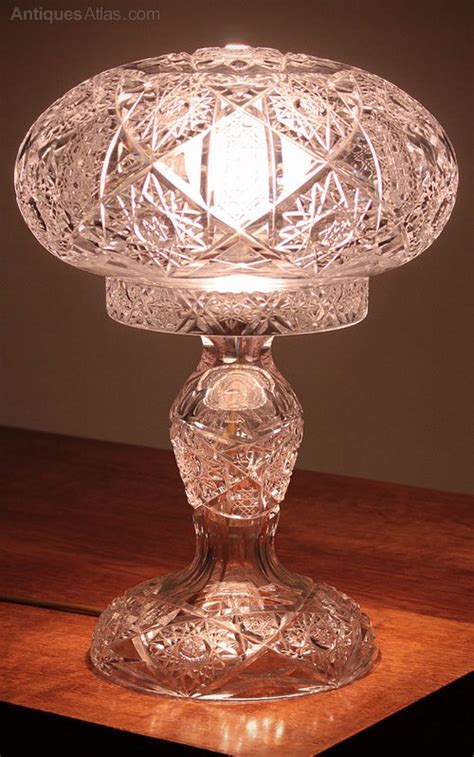 Antiques Atlas Very Large Cut Glass Table Lamp C 1930