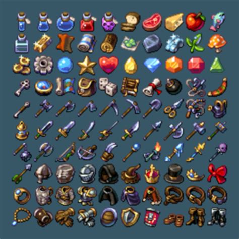 Massive Style Update Pixel Fantasy Rpg Icons 24x24 By Thomas