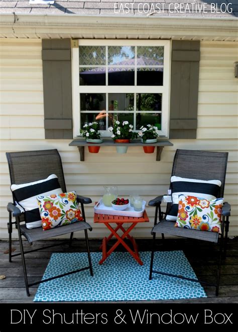Installation usually involves little more than using screws to attach your shutters to a wall near an exterior window. DIY Shutters and Window Box