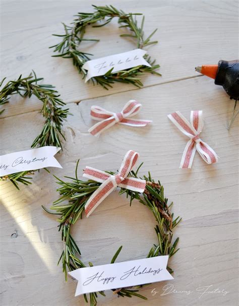Featured Christmas Rosemary Wreaths Free Ribbon Banners For You