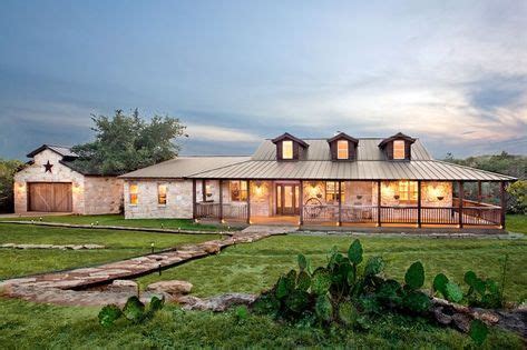 Find rustic, hill country, 2500 sq ft, 1 story, farmhouse w/stone & more designs. Texas Ranch Style Home in Austin TX More | Ranch house ...