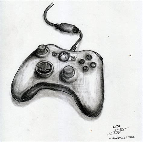 Xbox Controller By Astoadip On Deviantart Deviantart Drawings