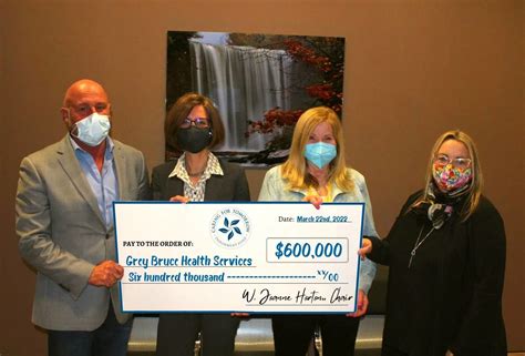 Owen Sound Hospital Foundation Presents 600k Cheque To Grey Bruce
