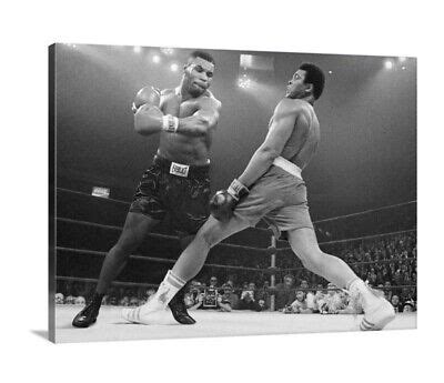 Mike Tyson Vs Muhammad Ali Canvas 30x40 Wall Art Boxing Gym Legends