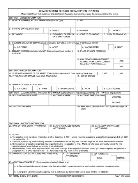 Dd 2675 Pdf 2018 2023 Form Fill Out And Sign Printable Pdf Template