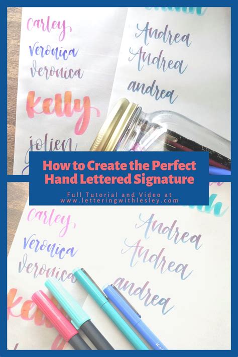 Ready To Have Your Own Hand Lettered Signature Want To Letter