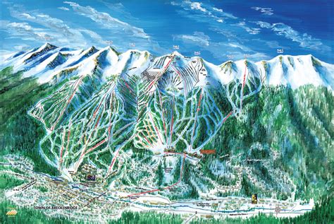 Breckenridge Ski Trail Map Artist Kevin Mastin