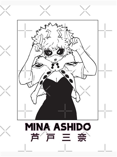 Mina Ashido My Hero Academia White Version Poster By