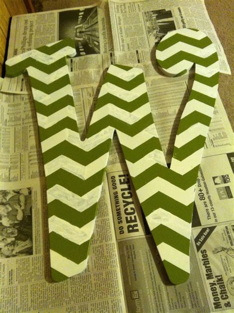 Home decorating ideas, tips and inspiration. All Things Walker: DIY Chevron Home Decor (Initial)