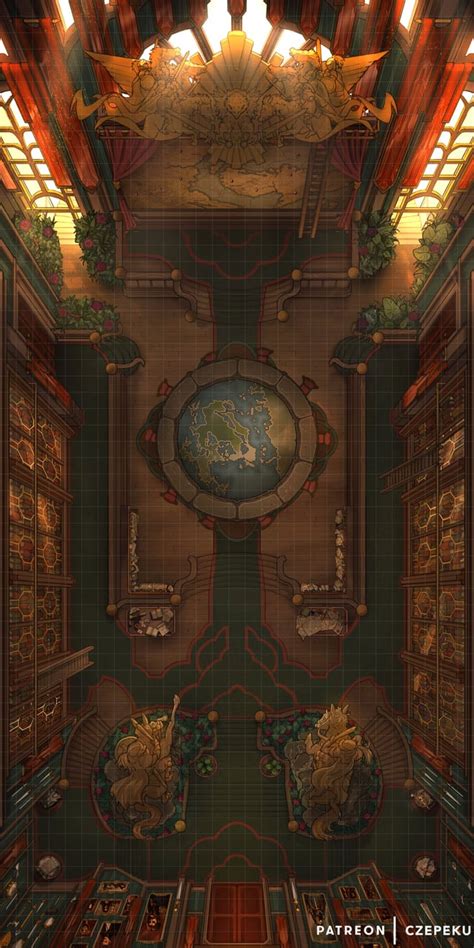 You Are Summonedto The War Room A New Czepeku Battlemap 29x58 R