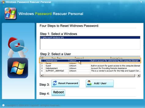 How To Reset Windows XP Admin Password