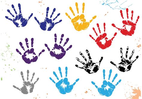 Child Handprint Vectors - Download Free Vector Art, Stock Graphics & Images