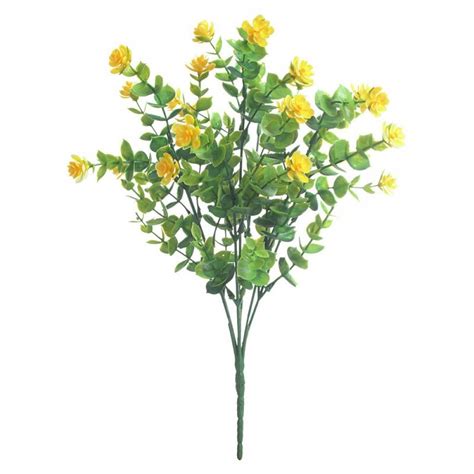 Artificial Flowers Outdoor Uv Resistant Fake Flowers Faux Plastic