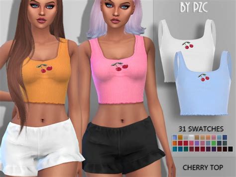 Cherry Top 898667 By Pinkzombiecupcakes At Tsr Sims 4 Updates