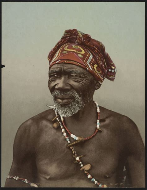 Native Medicine Man South Africa C1900 2465 X 3200 African