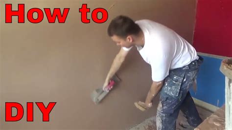How To Plaster A Wall Diy Youtube