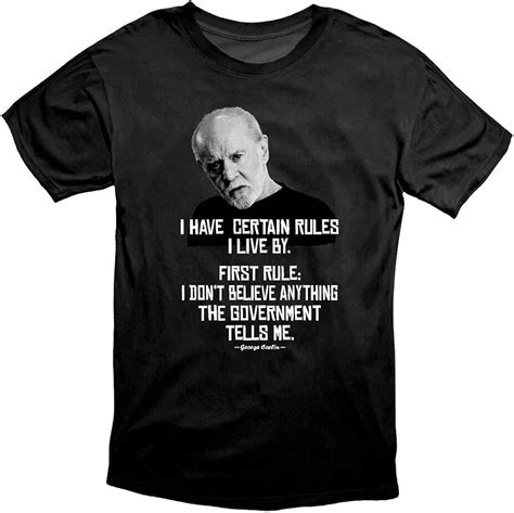 ethy george carlin government lies t shirt short sleeve shirt amazon it moda