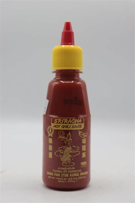 Nang Fah Sriracha Hot Chili Sauce 24x200ml Bottle Fairplus Cambodia
