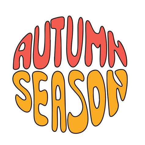 Autumn Season Handwriting Short Autumn Phrase Calligraphy Fall Text