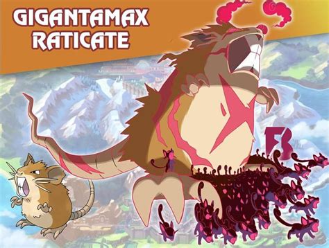 Gigantamax Raticate | Pokemon gigantamax, Pokemon rayquaza, Gigantamax ...