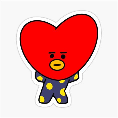 Taehyung Bt21 Character Tata Sticker For Sale By Blissfulbrushes