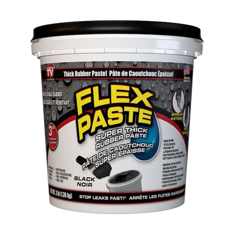 Flex Seal Flex Paste Adhesive Putty 3 Lb Black Pfsblkc32 Rona