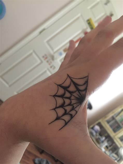 Spider web hand tattoo Elbow Tattoos, Knee Tattoo, Dope Tattoos, Finger
