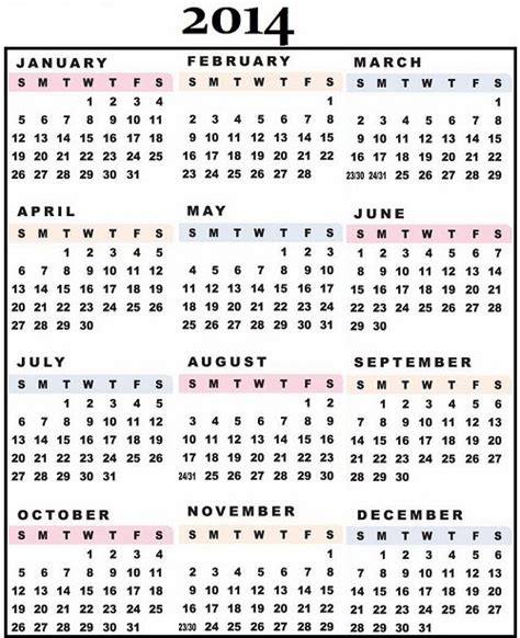 تقويم 2014 التقويم الهجري 1435 التقويم الميلادي 2014 Calendars
