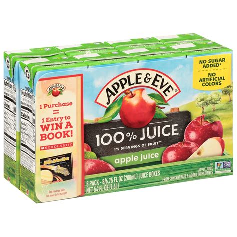 100 Percent Apple Juice Apple And Eve 8 X 675 Fl Oz Delivery