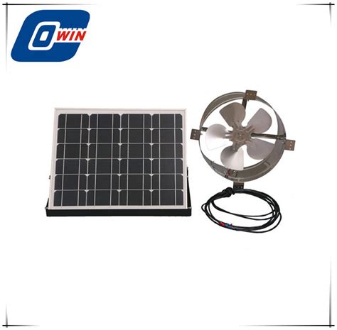Solar Ceiling Attic Gable Fan With 20w Solar Panel China Solar