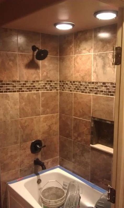 The concrete feel in the floor and wall tiles is practical and if i was designing a brand new bathroom, i think this little recessed nook is the most clever and practical addition to a modern bathroom. 120+ Elegant And Modern Bathroom Shower Tile Master Bath ...