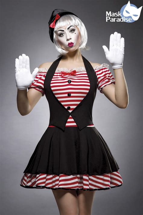 Sexy Mime 80031 Mask Paradise Classic Costume Cosplay Circus