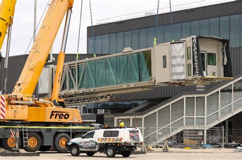 aerobridges installation at expanded gold coast airport terminal total property group