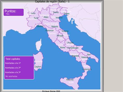 Mapa Interactivo De Italia Capitales De Región De Italia ¿dónde Está