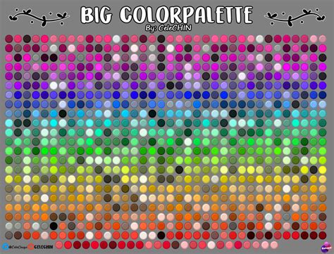 Big Colorpalette By Celechin On Deviantart